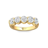 Sugarock Classic Diamond Bands 14K Yellow Gold Anniversary Band DEF VVS-VS
