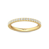 Sugarock Micropave 14K Yellow Gold Wedding Band DEF VVS-VS