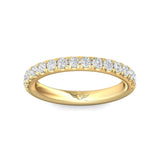 Sugarock Micropave 14K Yellow Gold Wedding Band DEF VVS-VS