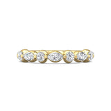 Sugarock Channel/Shared Prong 14K Yellow Gold Wedding Band DEF VVS-VS