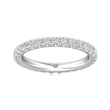Sugarock Micropave Platinum Wedding Band DEF VVS-VS