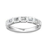 Sugarock Classic Diamond Bands Platinum Anniversary Band DEF VVS-VS