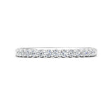 Sugarock Channel/Shared Prong Platinum Wedding Band DEF VVS-VS
