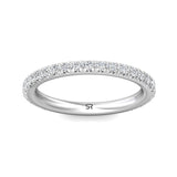 Sugarock Micropave Platinum Wedding Band DEF VVS-VS