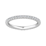 Sugarock Micropave Platinum Wedding Band DEF VVS-VS