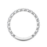 Sugarock Channel/Shared Prong Platinum Wedding Band DEF VVS-VS