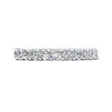 Sugarock Channel/Shared Prong Platinum Wedding Band DEF VVS-VS
