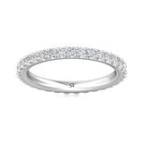 Sugarock Micropave Platinum Wedding Band DEF VVS-VS