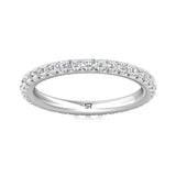 Sugarock Micropave Platinum Wedding Band DEF VVS-VS
