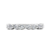 Sugarock Channel/Shared Prong Platinum Wedding Band DEF VVS-VS