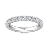 Sugarock Micropave Platinum Wedding Band DEF VVS-VS