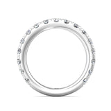 Sugarock Micropave Platinum Wedding Band DEF VVS-VS