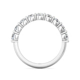 Sugarock Channel/Shared Prong Platinum Wedding Band DEF VVS-VS