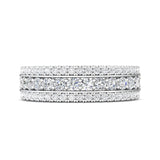 Sugarock Micropave Platinum Wedding Band DEF VVS-VS