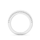 Sugarock Micropave Platinum Wedding Band DEF VVS-VS