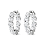Sugarock Classic Diamond Earrings Platinum Earring DEF VVS-VS