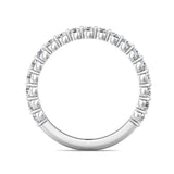 Sugarock Channel/Shared Prong Platinum Wedding Band DEF VVS-VS