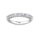 Sugarock Classic Diamond Bands Platinum Anniversary Band DEF VVS-VS