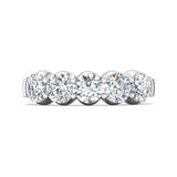 Sugarock Classic Diamond Bands Platinum Anniversary Band DEF VVS-VS