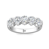 Sugarock Classic Diamond Bands Platinum Anniversary Band DEF VVS-VS