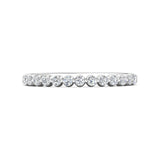 Sugarock Channel/Shared Prong Platinum Wedding Band DEF VVS-VS