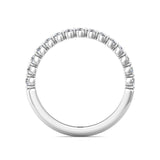 Sugarock Channel/Shared Prong Platinum Wedding Band DEF VVS-VS