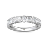 Sugarock Classic Diamond Bands 18K White Gold Anniversary Band DEF VVS-VS