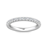 Sugarock Micropave 18K White Gold Wedding Band DEF VVS-VS
