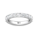 Sugarock Classic Diamond Bands 18K White Gold Anniversary Band DEF VVS-VS