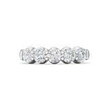 Sugarock Classic Diamond Bands 18K White Gold Anniversary Band DEF VVS-VS