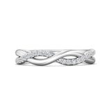 Sugarock Micropave 18K White Gold Wedding Band DEF VVS-VS