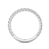 Sugarock Channel/Shared Prong 18K White Gold Wedding Band DEF VVS-VS