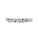 Sugarock Channel/Shared Prong 18K White Gold Wedding Band DEF VVS-VS