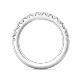 Sugarock Micropave 18K White Gold Wedding Band DEF VVS-VS