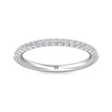 Sugarock Micropave 18K White Gold Wedding Band DEF VVS-VS
