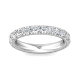 Sugarock Micropave 18K White Gold Wedding Band DEF VVS-VS