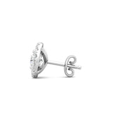 Sugarock Classic Diamond Earrings 18K White Gold Earring DEF VVS-VS