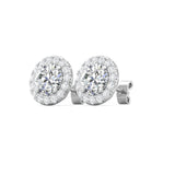 Sugarock Classic Diamond Earrings 18K White Gold Earring DEF VVS-VS