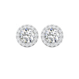 Sugarock Classic Diamond Earrings 18K White Gold Earring DEF VVS-VS