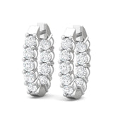 Sugarock Classic Diamond Earrings 18K White Gold Earring DEF VVS-VS