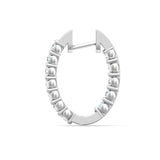Sugarock Classic Diamond Earrings 18K White Gold Earring DEF VVS-VS