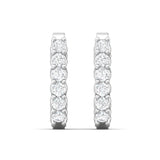 Sugarock Classic Diamond Earrings 18K White Gold Earring DEF VVS-VS