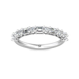 Sugarock Classic Diamond Bands 18K White Gold Anniversary Band DEF VVS-VS