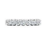 Sugarock Classic Diamond Bands 18K White Gold Anniversary Band DEF VVS-VS
