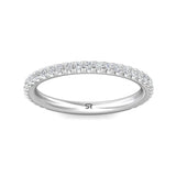 Sugarock Micropave 18K White Gold Wedding Band DEF VVS-VS