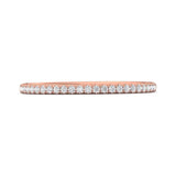Sugarock Micropave 18K Rose Gold Wedding Band DEF VVS-VS
