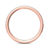 Sugarock Micropave 18K Rose Gold Wedding Band DEF VVS-VS