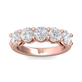 Sugarock Classic Diamond Bands 18K Rose Gold Anniversary Band DEF VVS-VS