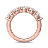 Sugarock Classic Diamond Bands 18K Rose Gold Anniversary Band DEF VVS-VS
