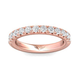Sugarock Micropave 18K Rose Gold Wedding Band DEF VVS-VS